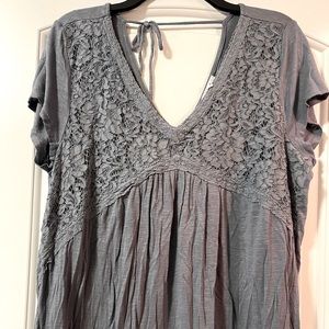 Maurices Lace Tie back Top